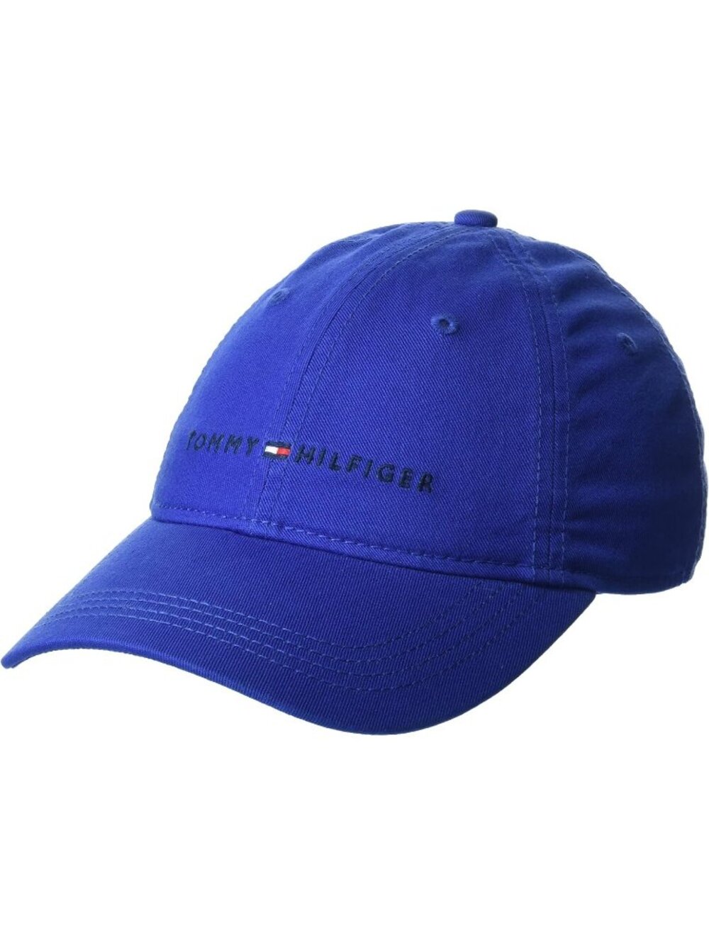Tommy Hilfiger Men's Waterloo Blue Cotton Logo Adjustable Baseball Cap
